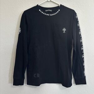 Chrome Hearts Men’s Black Long Sleeve Shirt. Size S